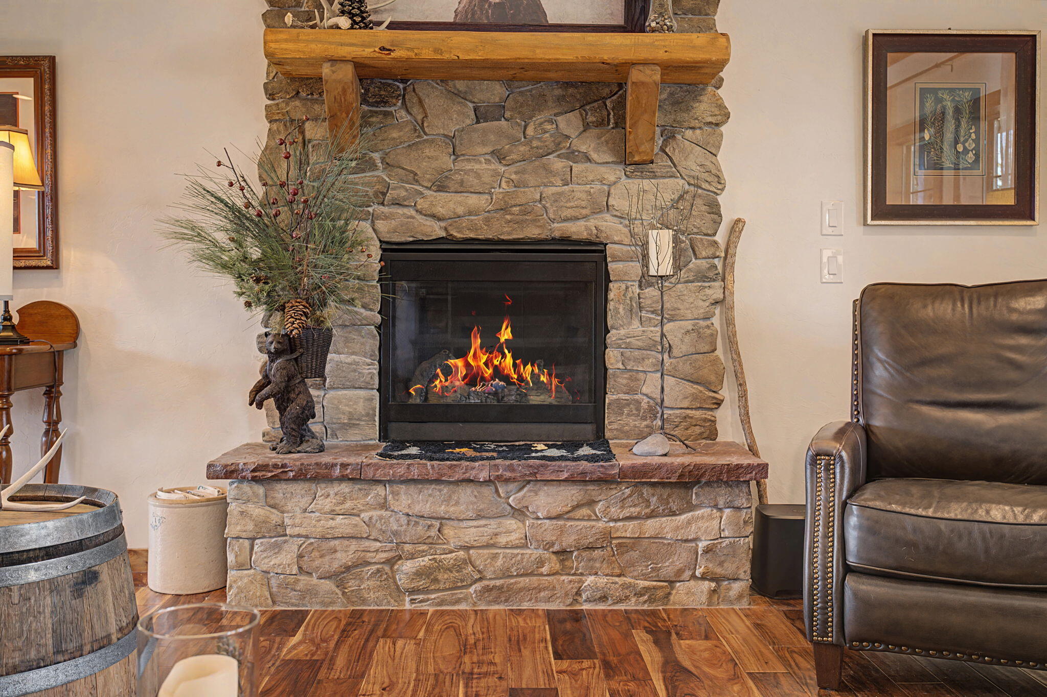 213 Big Canyon Point Ridgway, CO 81432 - Photo 5 of 41 a living room with furniture and a fireplace
