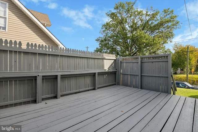 a view of a roof deck