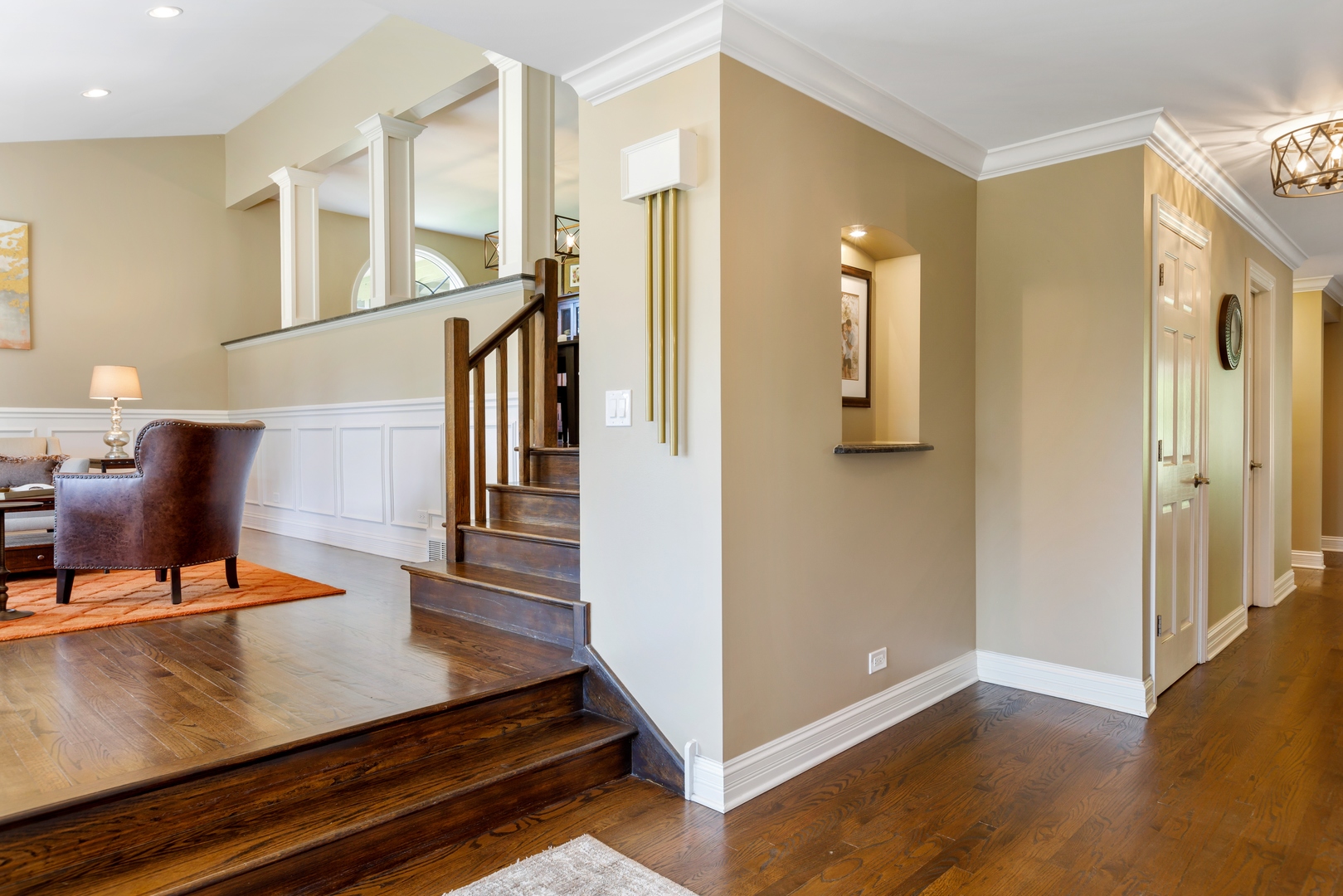 800 Sterling Road Inverness, IL 60067 - Photo 13 of 43 a view of entryway and hall with wooden floor