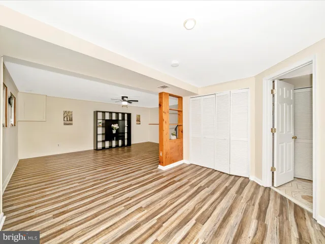 a view of an empty room