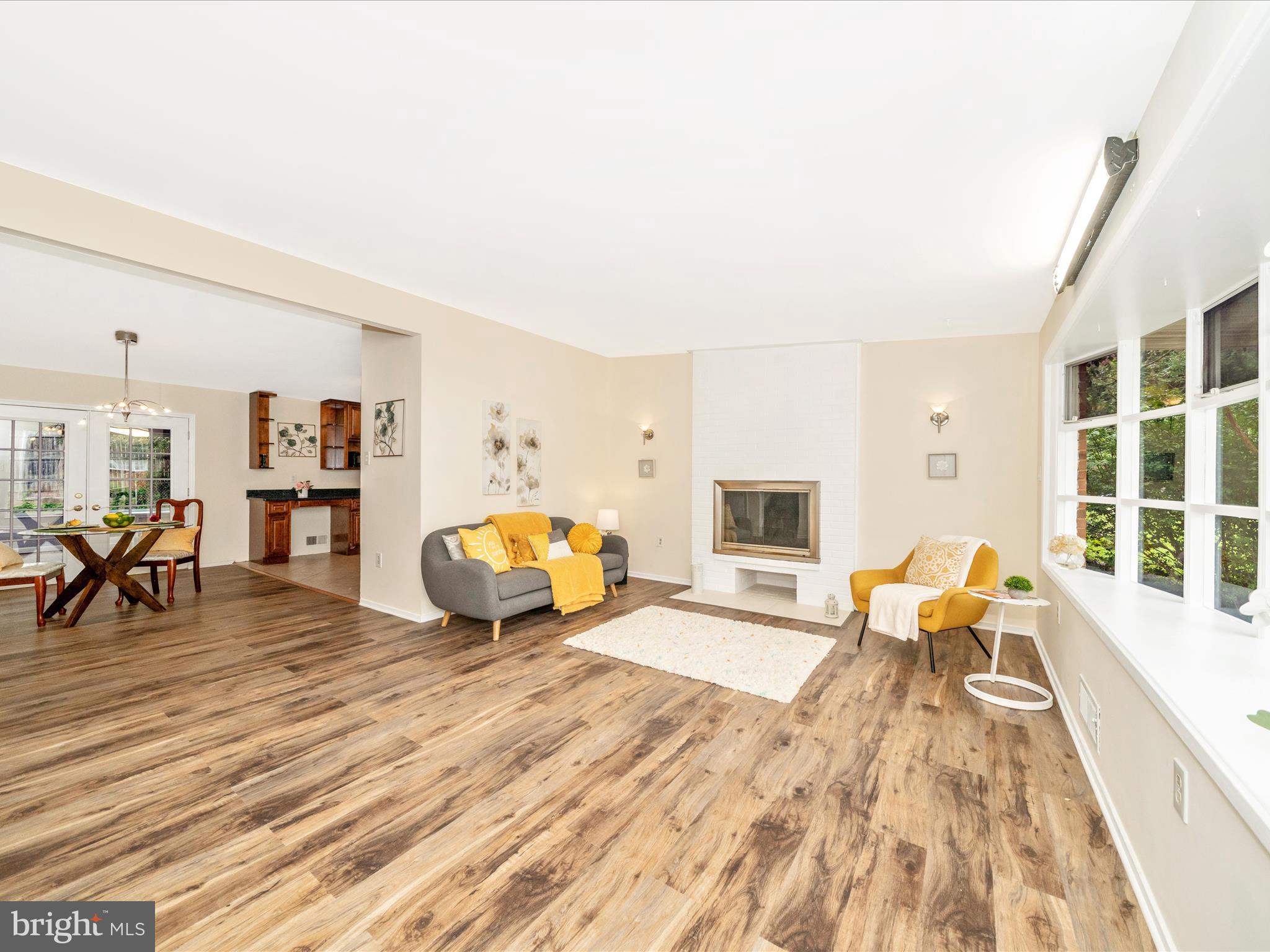 3313 Estelle Terrace Silver Spring, MD 20906 - Photo 4 of 52 a living room with furniture and a fireplace