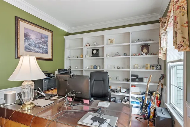 a room with furniture and a window