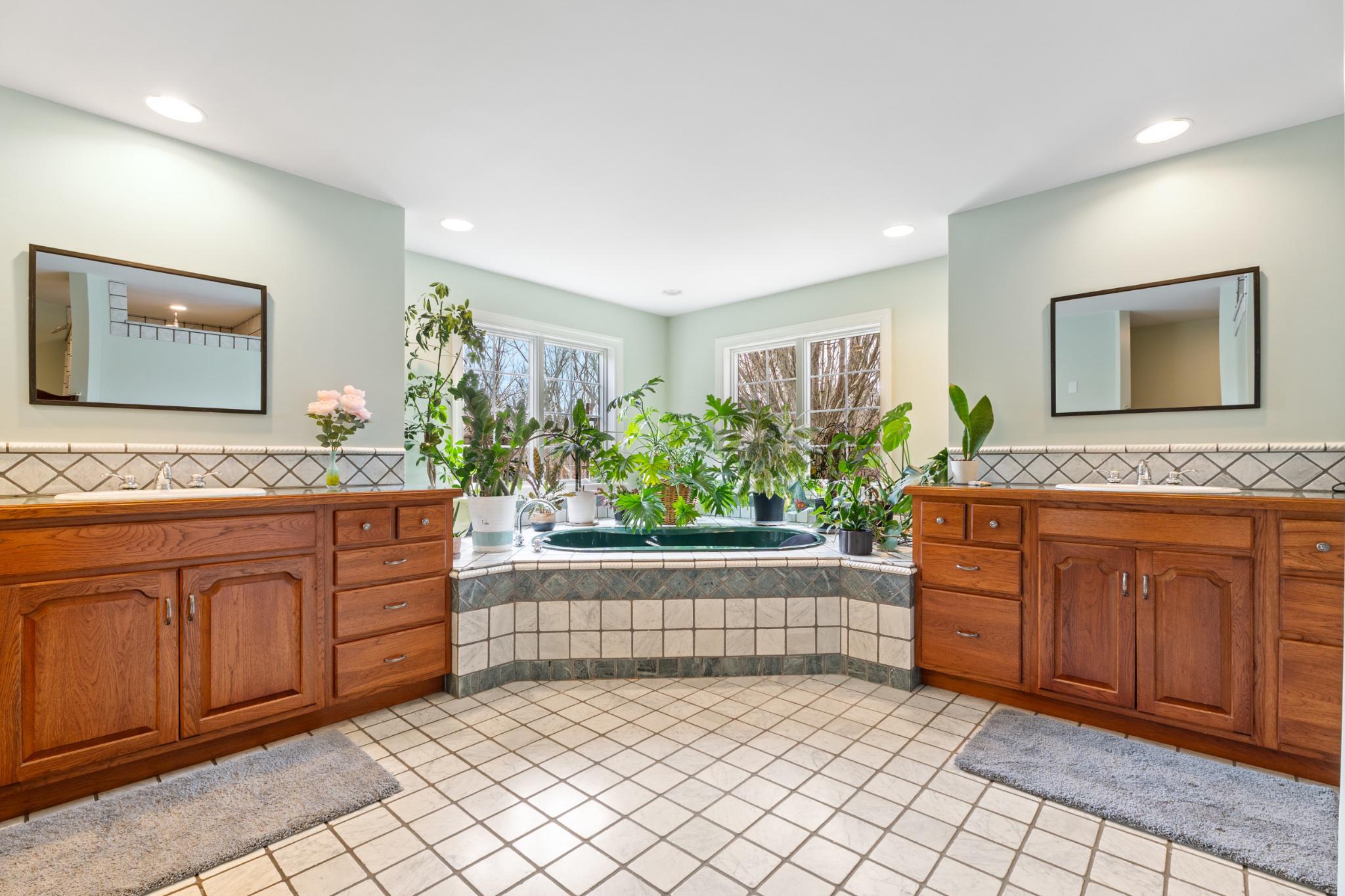 40 Christman Road Kutztown, PA 19530 - Photo 26 of 48 a bathroom with a granite countertop sink and a mirror