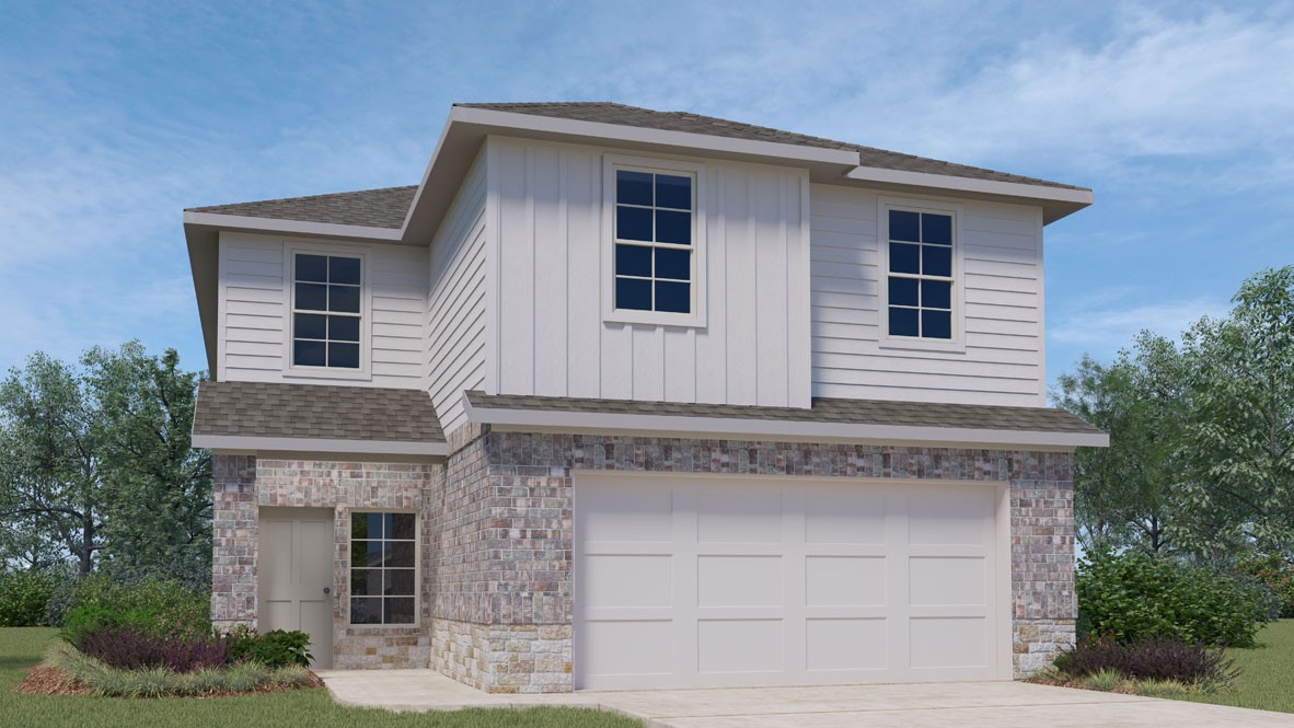 308 Brooklyn Drive Georgetown, TX 78626 - Photo 1 of 1 a front view of a house with a garden