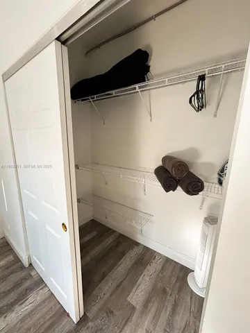 a view of walk in closet