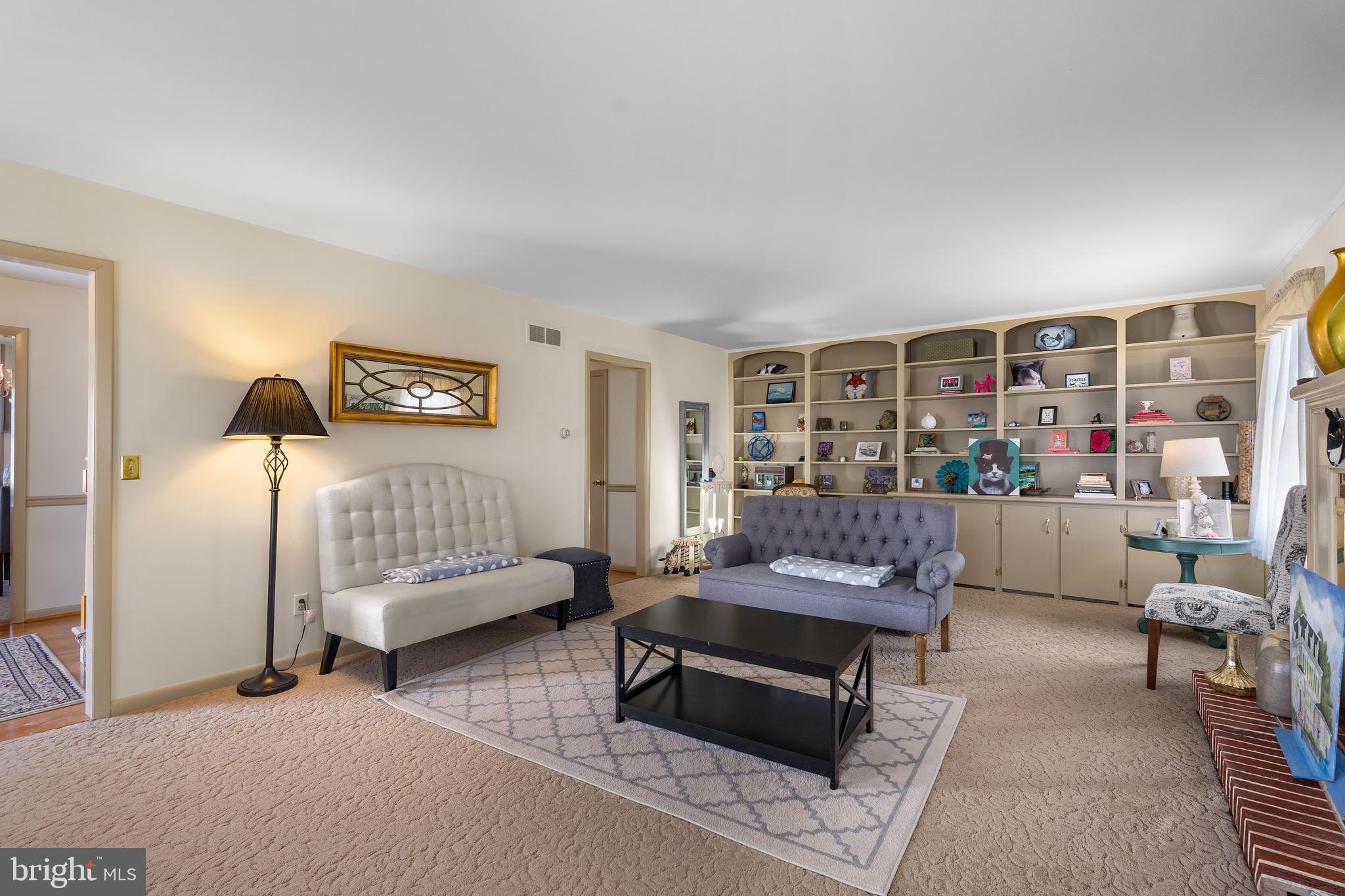 Beautiful built-ins in family room.