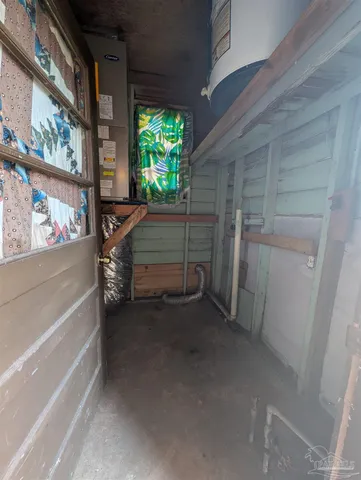 a view of room with window and outdoor seating