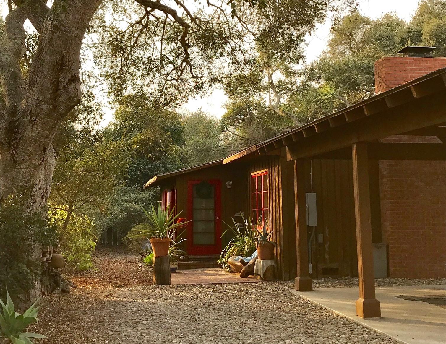 a view of outdoor space and deck