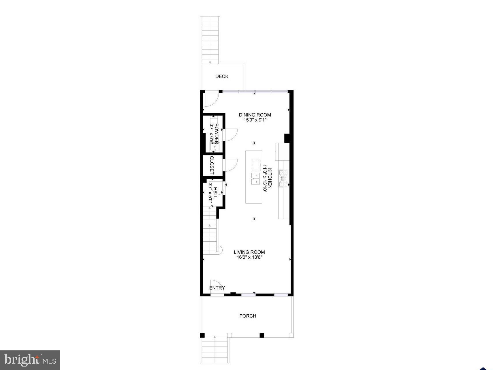 1227 Trinidad Avenue Northeast Washington, DC 20002 - Photo 34 of 37 1st Floor Layout