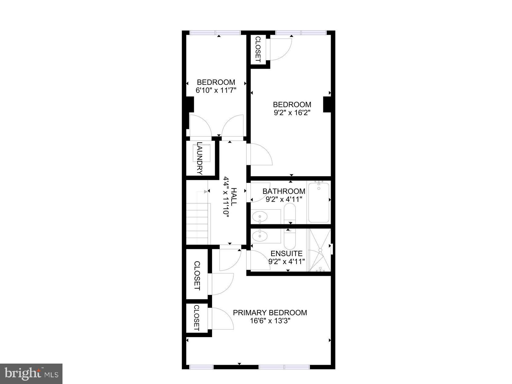 1227 Trinidad Avenue Northeast Washington, DC 20002 - Photo 35 of 37 2nd Floor Layout