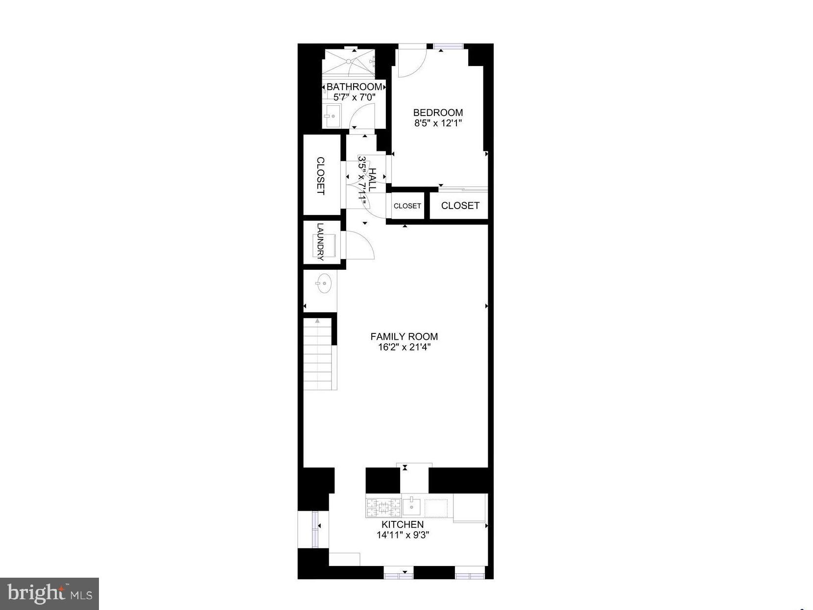 1227 Trinidad Avenue Northeast Washington, DC 20002 - Photo 36 of 37 Lower Level Layout