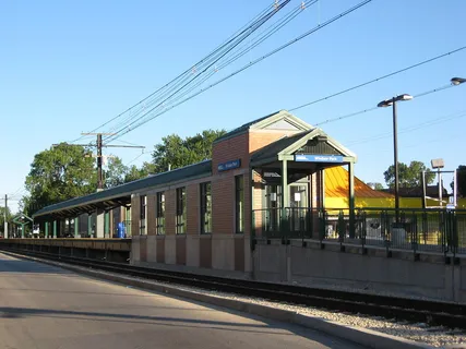 a view of a train station