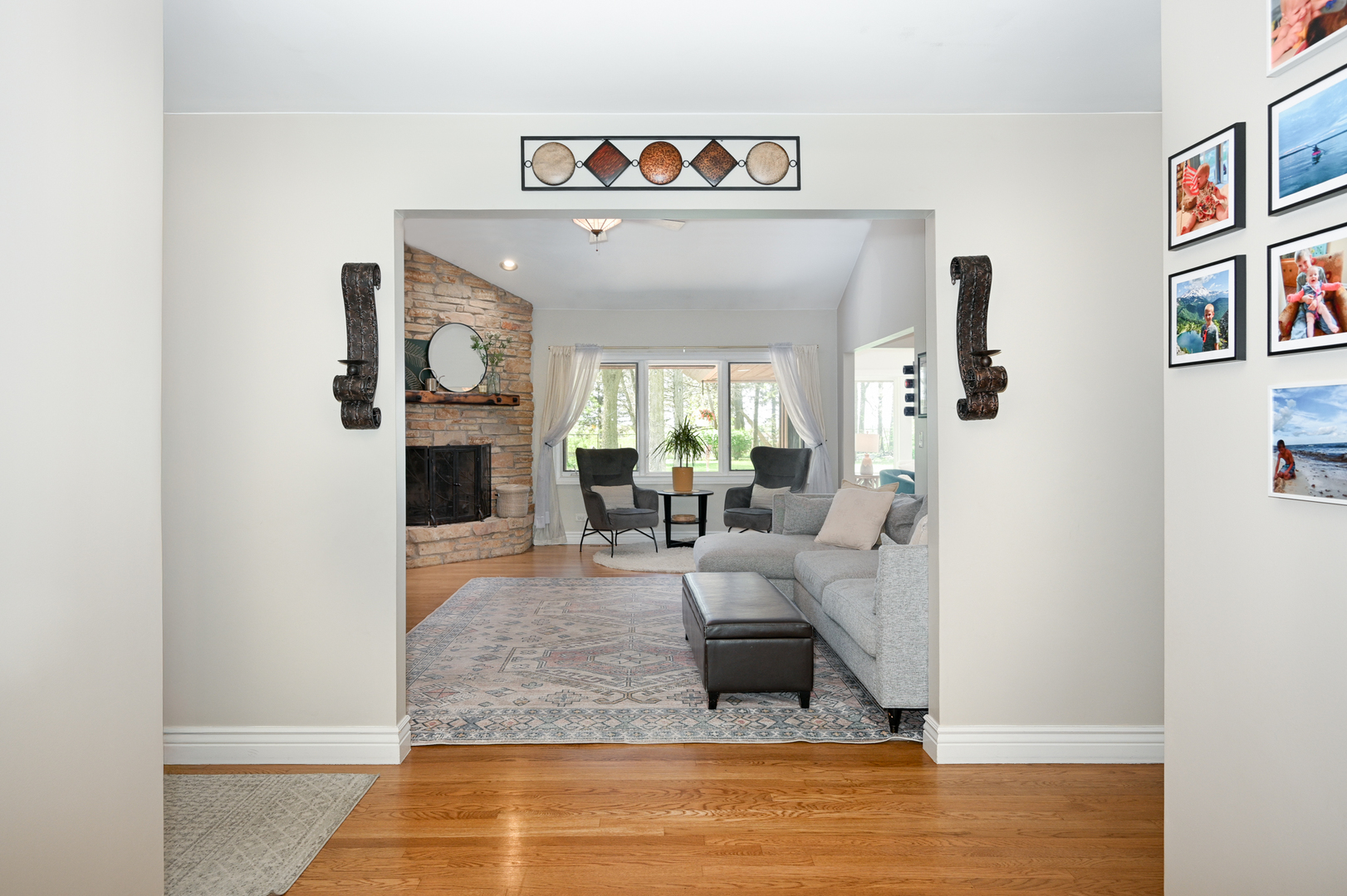 2588 # J Rock Creek Road Plano, IL 60545 - Photo 8 of 39 a living room with furniture and a large window