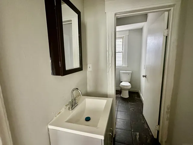 a bathroom with a sink and a toilet