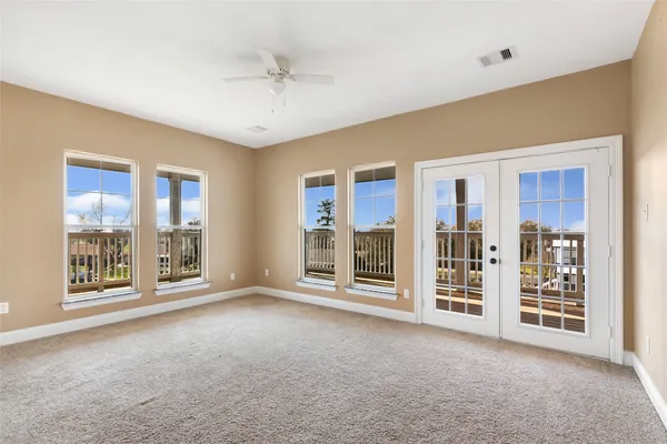 a view of a house with wooden floor
