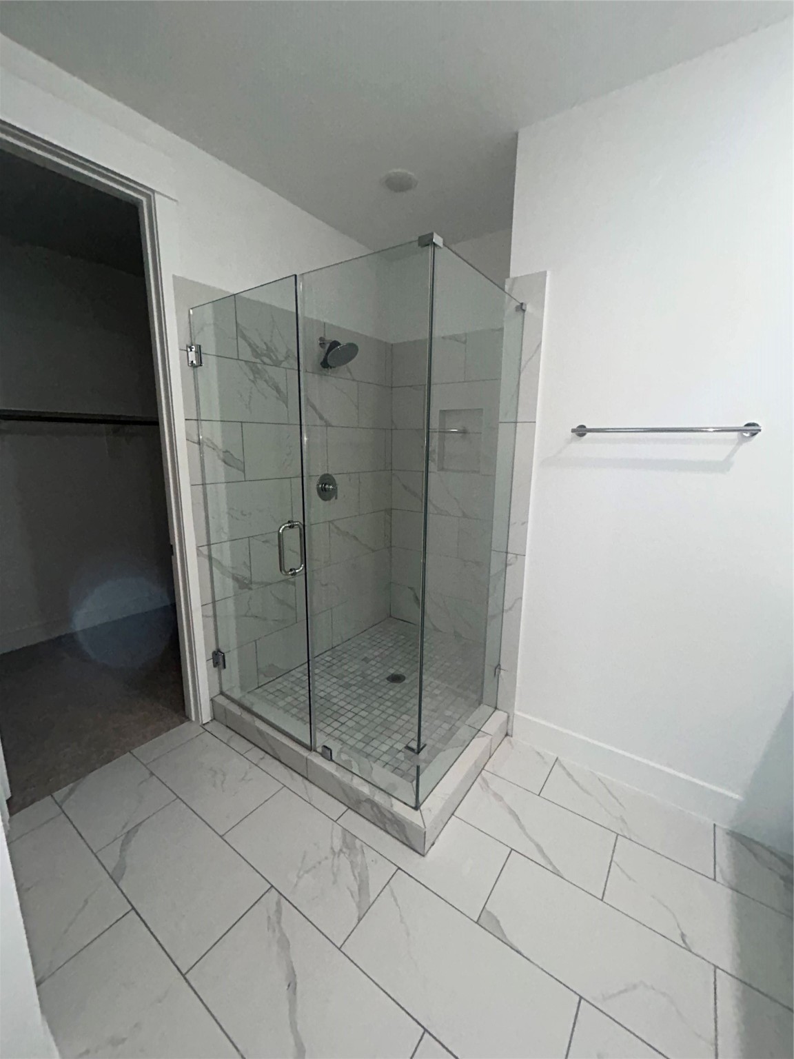 4605 Lavatera Street Houston, TX 77018 - Photo 42 of 50 a bathroom with a shower and a sink