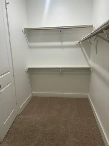 a close view of closet