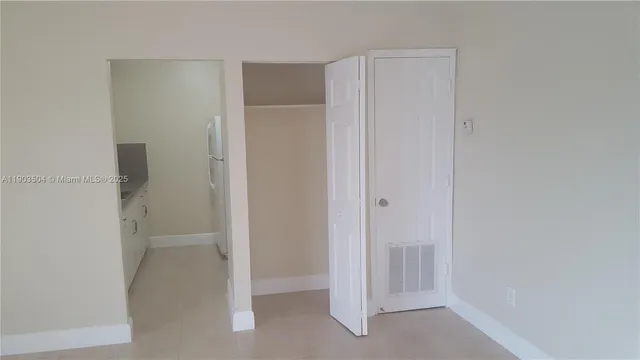 a view of closet area