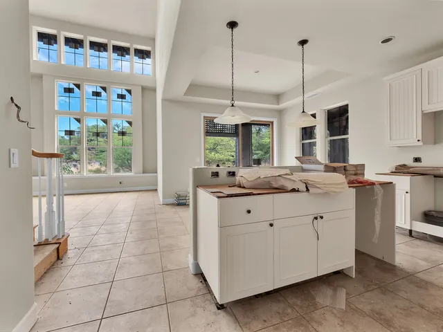 a view of a yard with plants