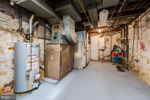 a view of storage and utility room