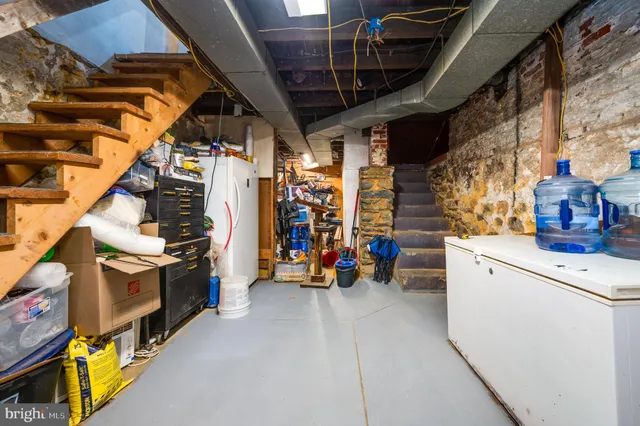 a view of storage and utility room