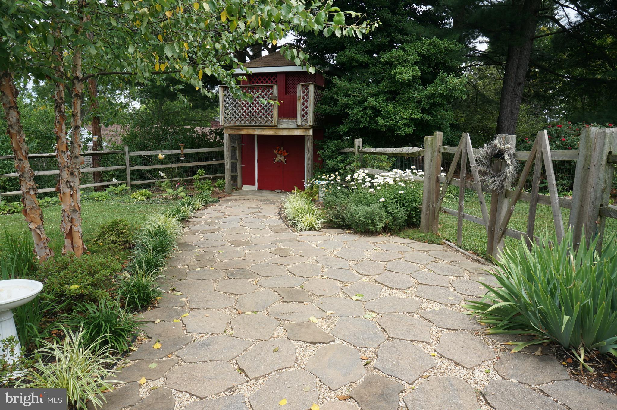 411 Clinton Road Harrisburg, PA 17109 - Photo 54 of 57 Stone Pathway to Playhouse / Tool Shed