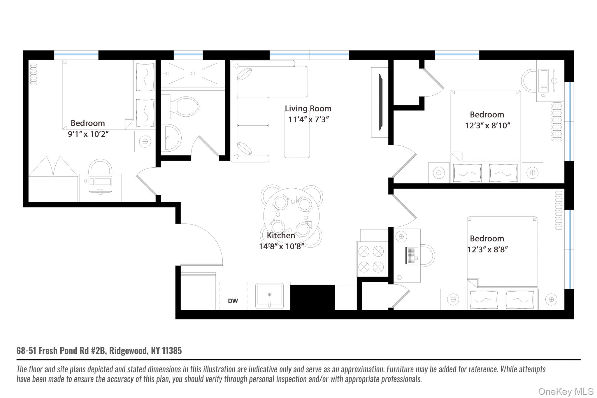 68-51 Fresh Pond Road, Unit 2B Queens, NY 11385 - Photo 15 of 15 View of room layout