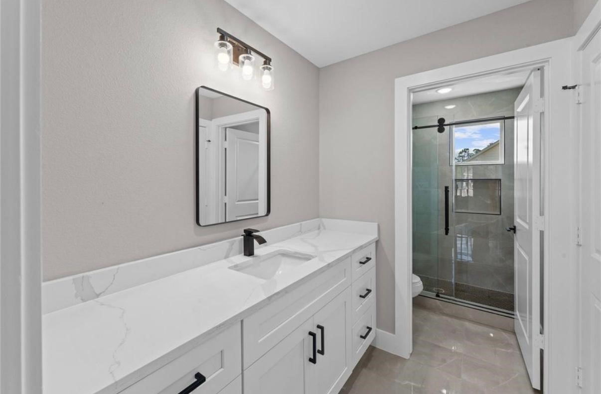 2615 Liguria Ln Spring Spring, TX 77388 - Photo 19 of 29 a bathroom with a double vanity sink mirror and
