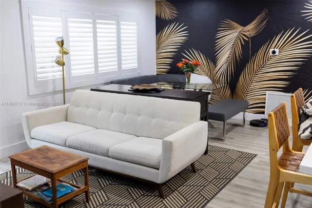 a view of a hallway with elevator