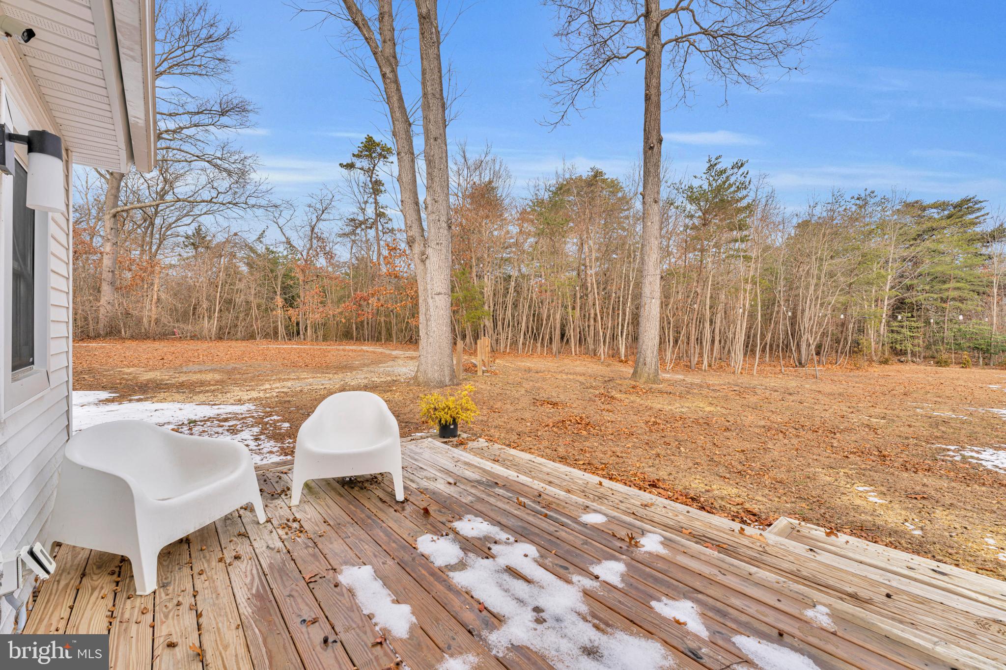572 Zoe Road Sicklerville, NJ 08081 - Photo 6 of 40 Serene deck overlooking a tranquil woodland.