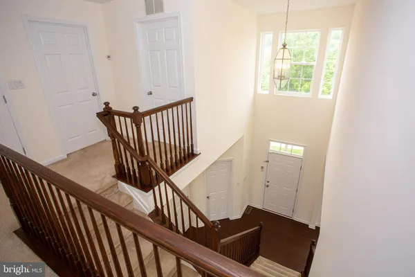 a view of a hallway with window