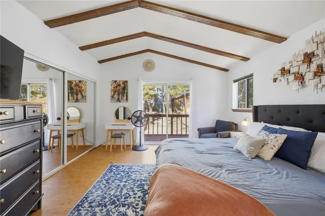 a bedroom with furniture and a couch