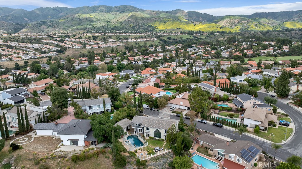 11677 Seminole Circle Porter Ranch, CA 91326 - Photo 16 of 69 an aerial view of residential houses with outdoor space