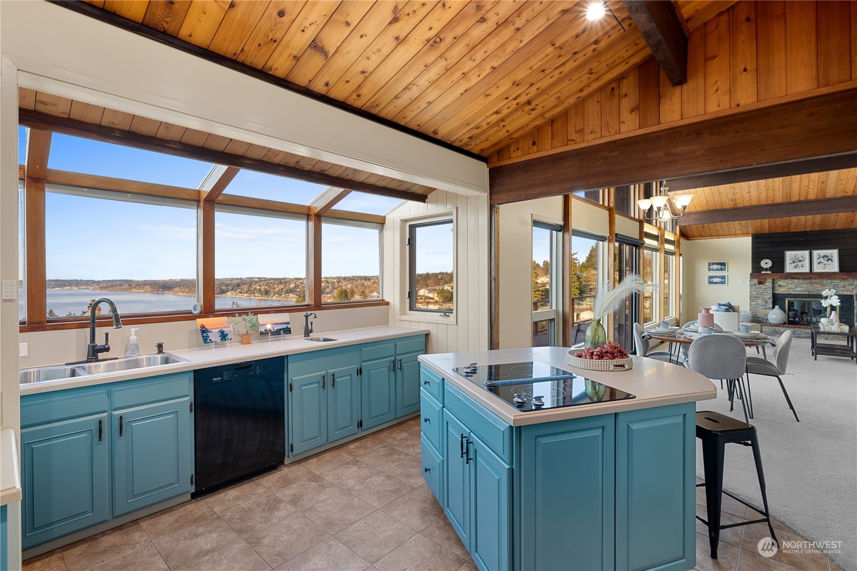 29832 2nd Place Southwest Federal Way, WA 98023 - Photo 4 of 40 a kitchen with a sink and large windows