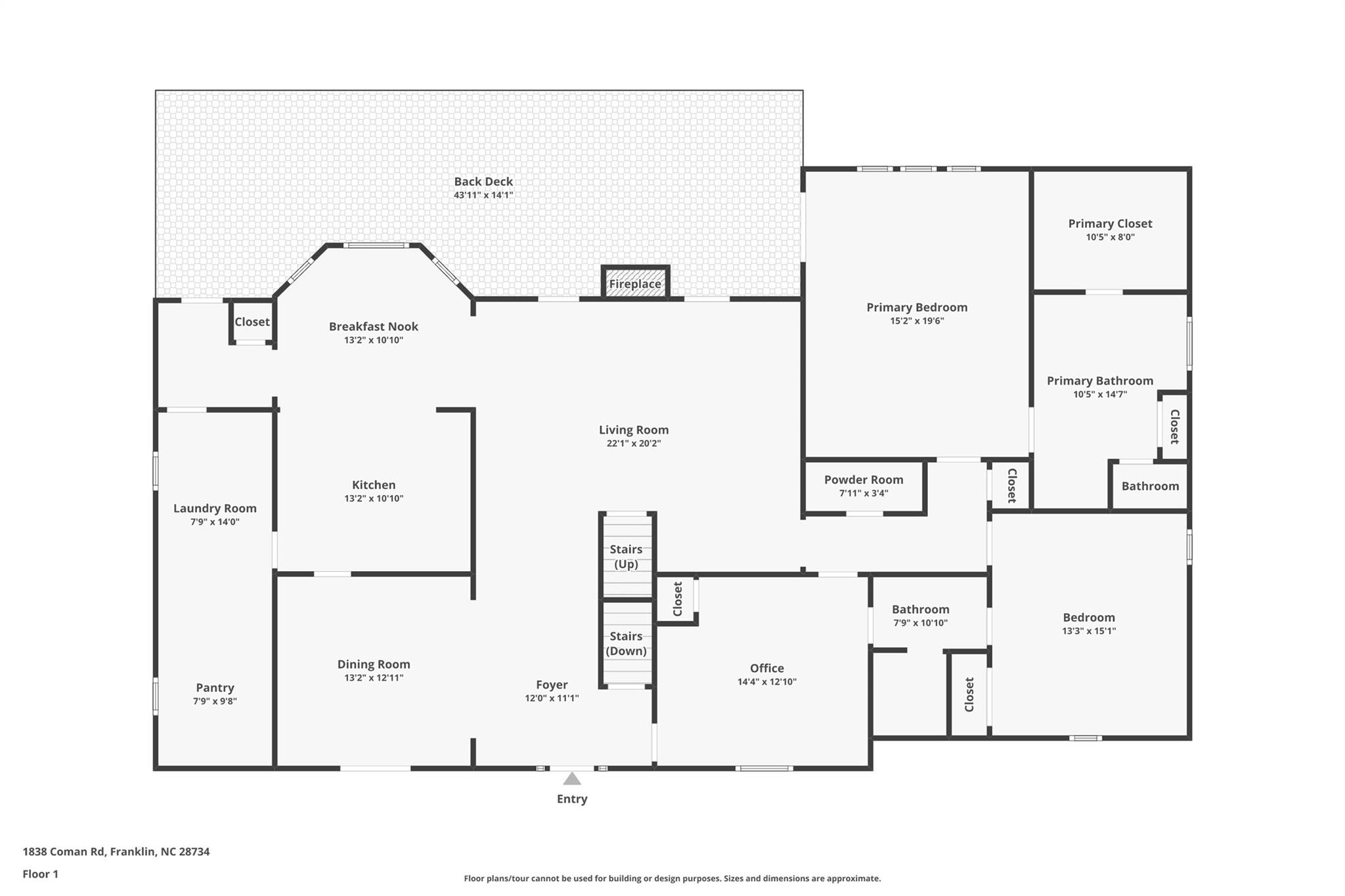 1838 Coman Road Franklin, NC 28734 - Photo 46 of 48 a picture of a floor plan