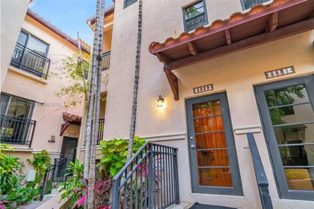 a view of front door