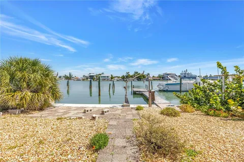 a street view with a lake view