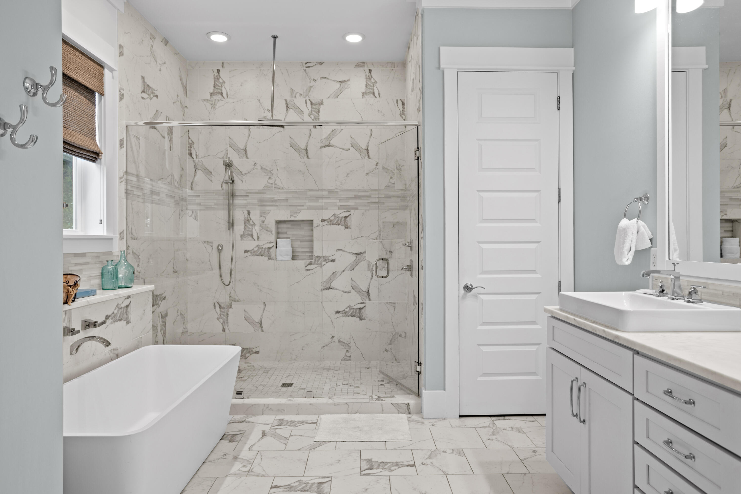 14 The Heron Cove Inlet Beach, FL 32461 - Photo 23 of 56 a bathroom with a sink a toilet and shower