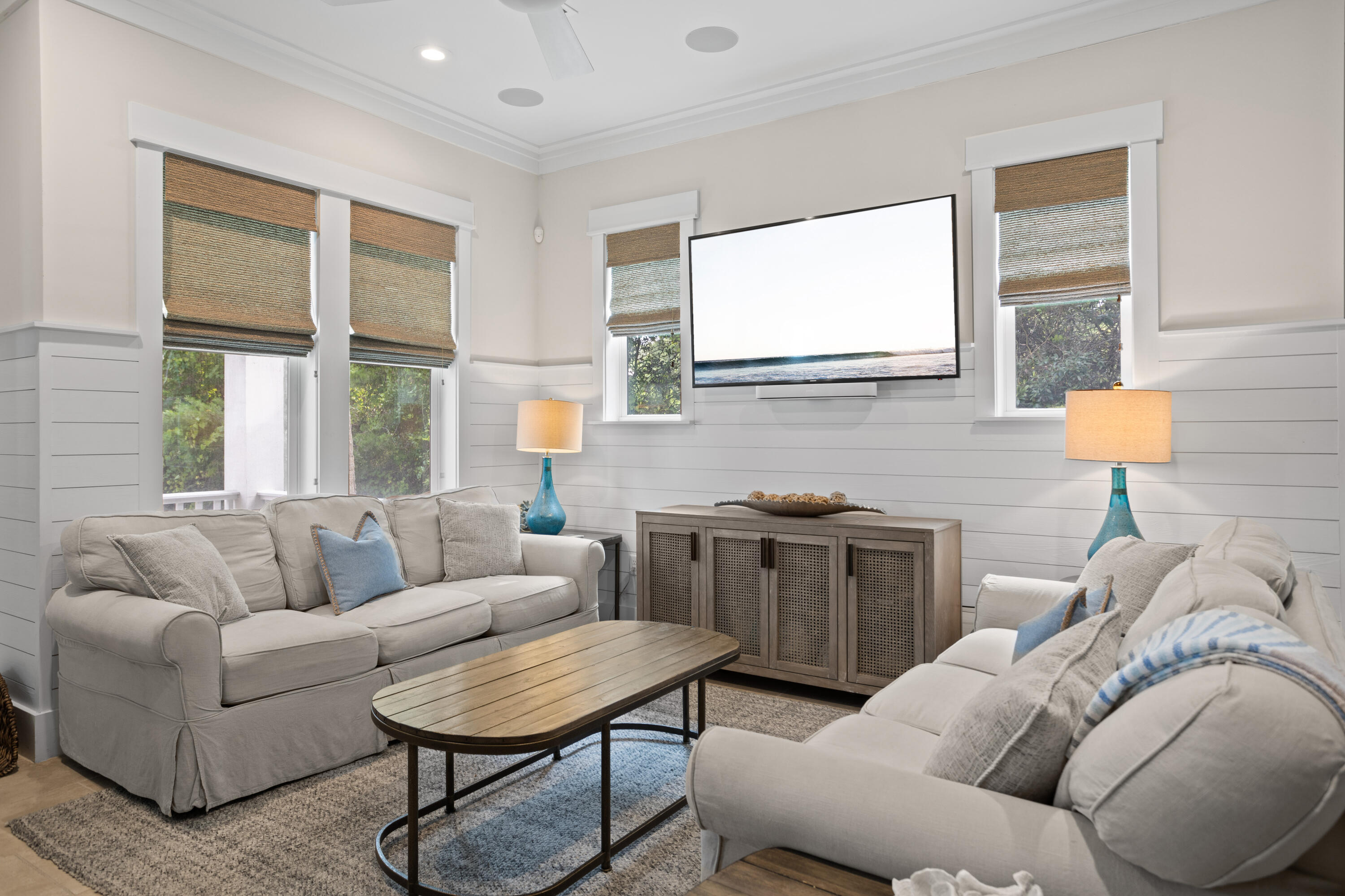 14 The Heron Cove Inlet Beach, FL 32461 - Photo 46 of 56 a living room with furniture and a large window