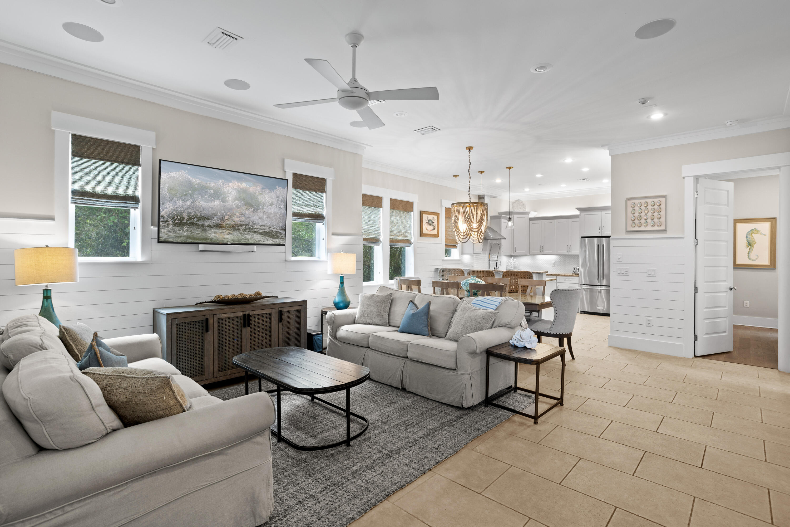 14 The Heron Cove Inlet Beach, FL 32461 - Photo 7 of 56 a living room with furniture and kitchen view