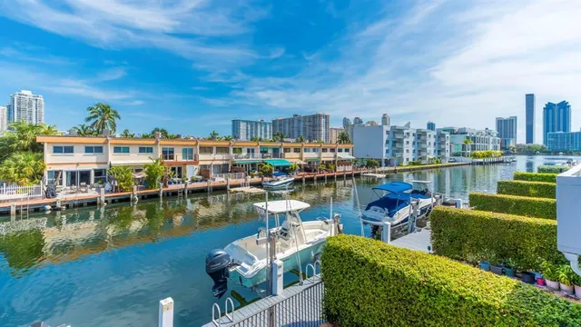 a view of an ocean with seating area