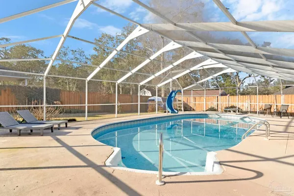 a view of a swimming pool