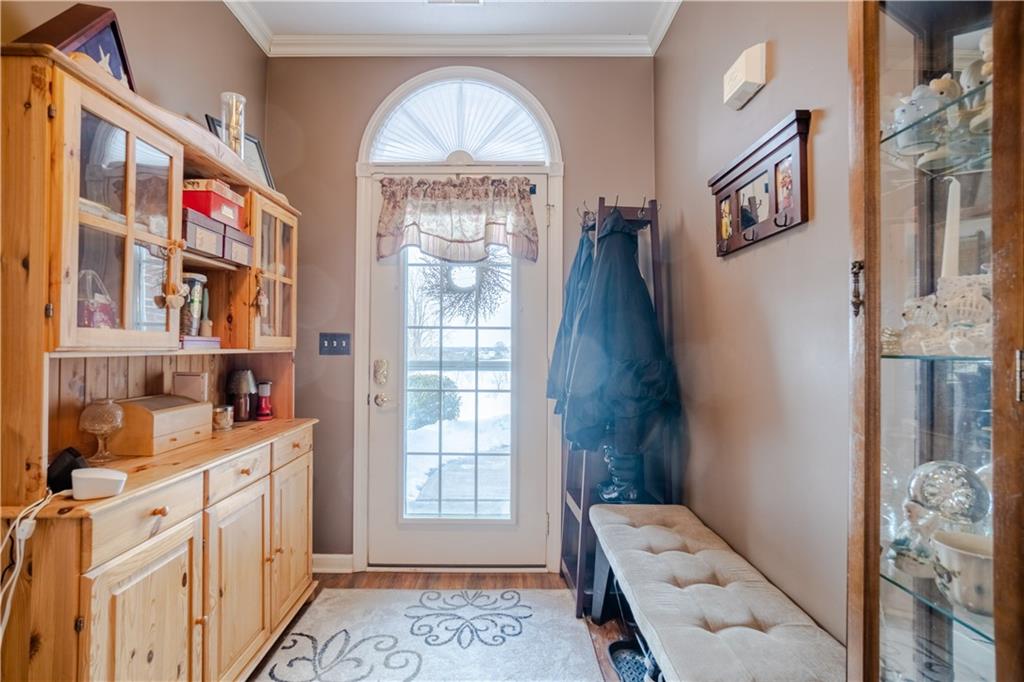 100 Patton Drive Aliquippa, PA 15001 - Photo 8 of 25 a view of an entryway with wooden floor and a front door