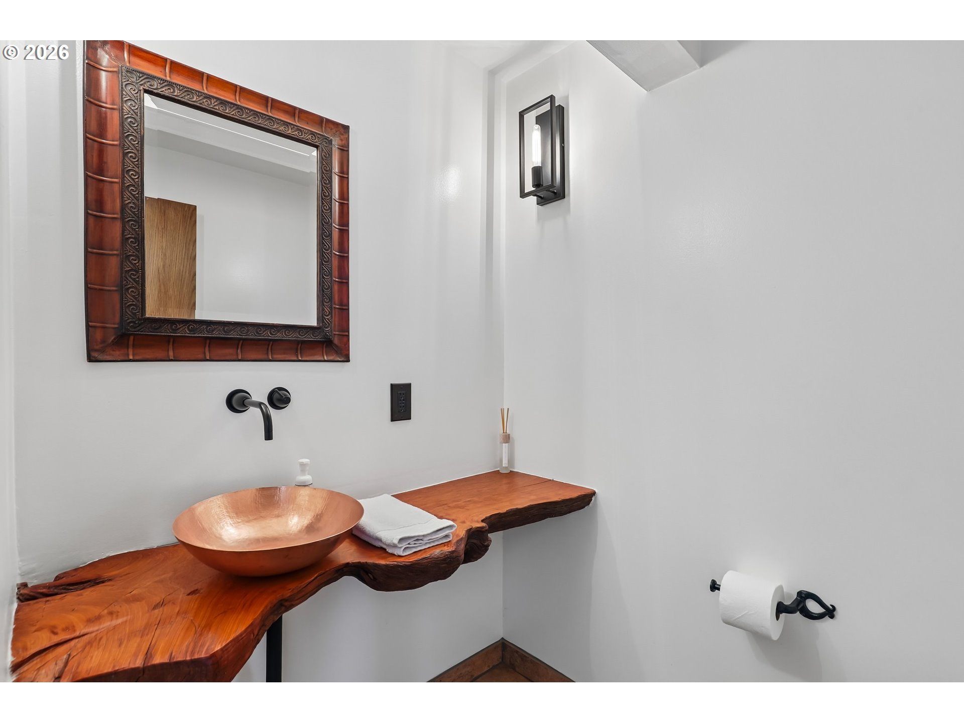 873 Mountain View Road Kalama, WA 98625 - Photo 31 of 45 a bathroom with a sink and a mirror