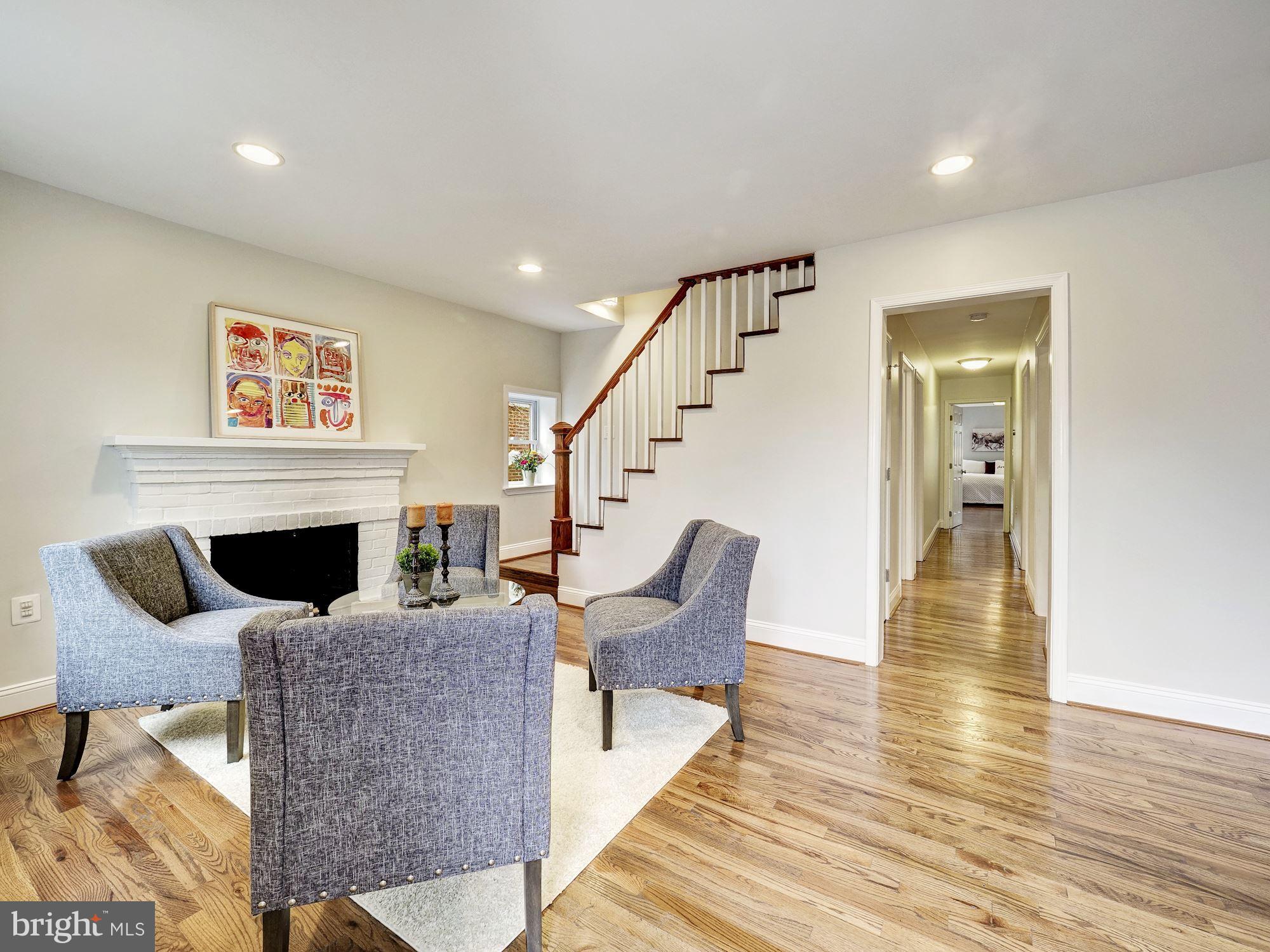 5510 Greentree Road Bethesda, MD 20817 - Photo 3 of 24 Formal Living Room with Fireplace