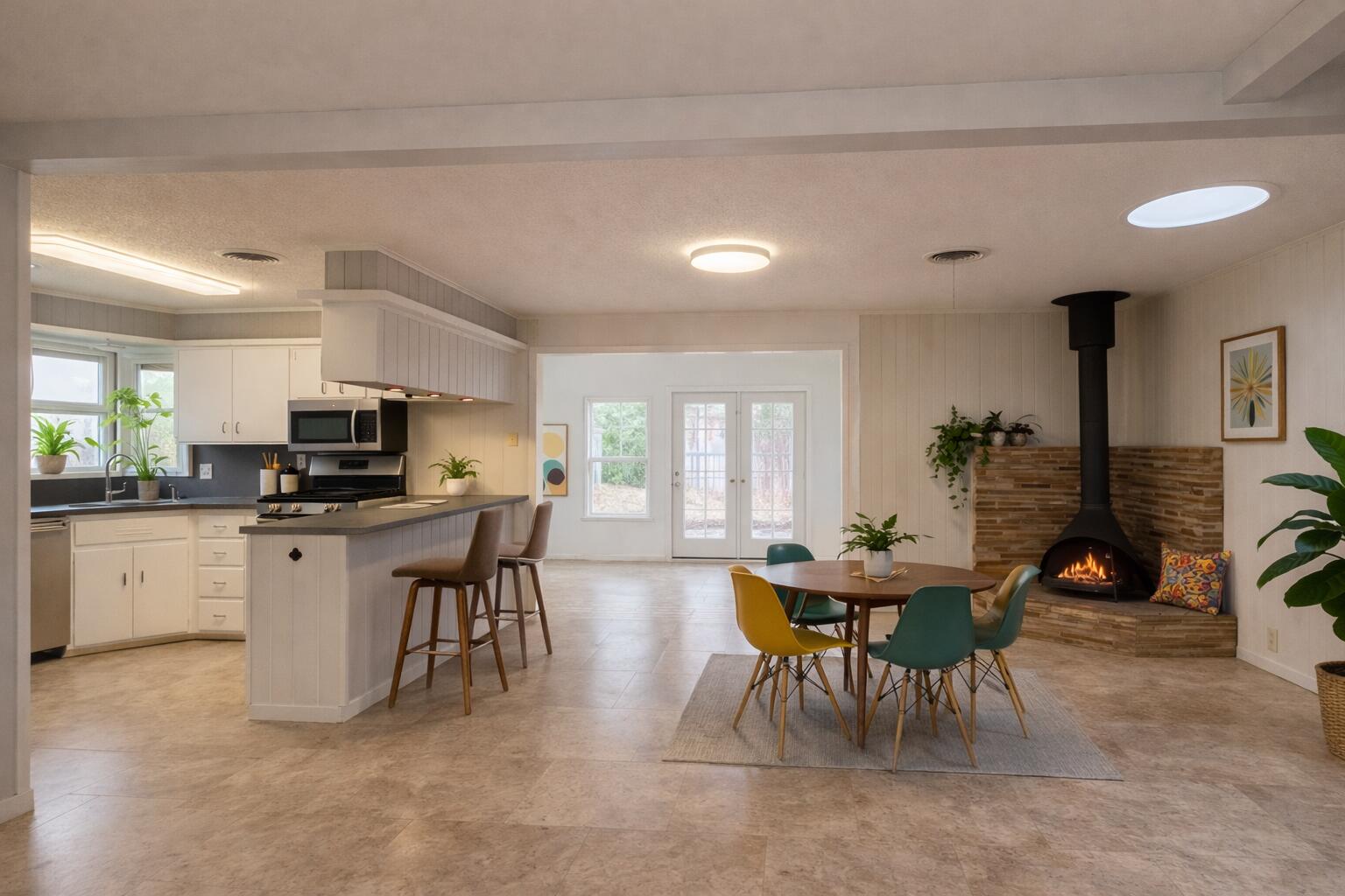 2806 58th Street Lubbock, TX 79413 - Photo 9 of 35 a view of a dining room with furniture and a kitchen
