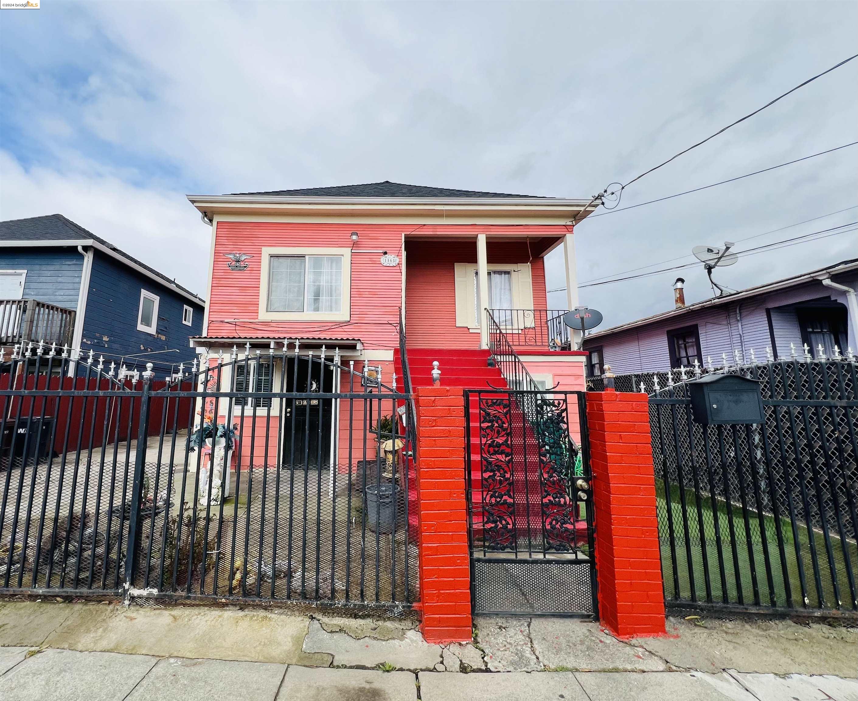 a front view of a house