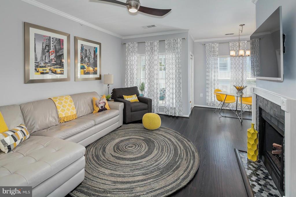 1515 North Point Drive, Unit 304 Reston, VA 20194 - Photo 4 of 23 Living Room with Large Couch