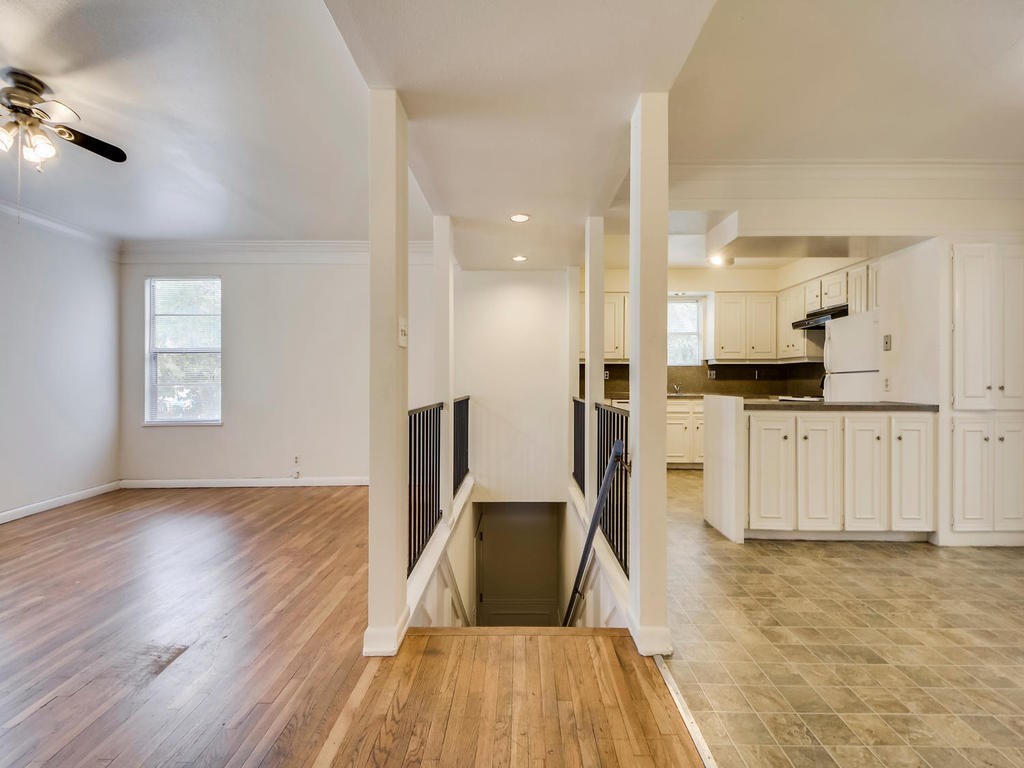 2819 San Gabriel Street, Unit B Austin, TX 78705 - Photo 7 of 20 a view of a kitchen with wooden floor