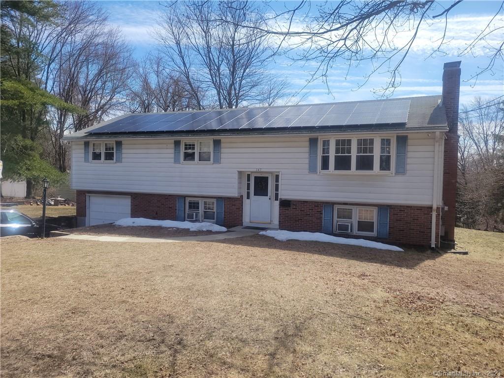 Beautiful Raised Ranch with brick veneer bottom and Siding on top. Newer solar system installed for energy savings.